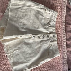 Zara off white jean shorts!